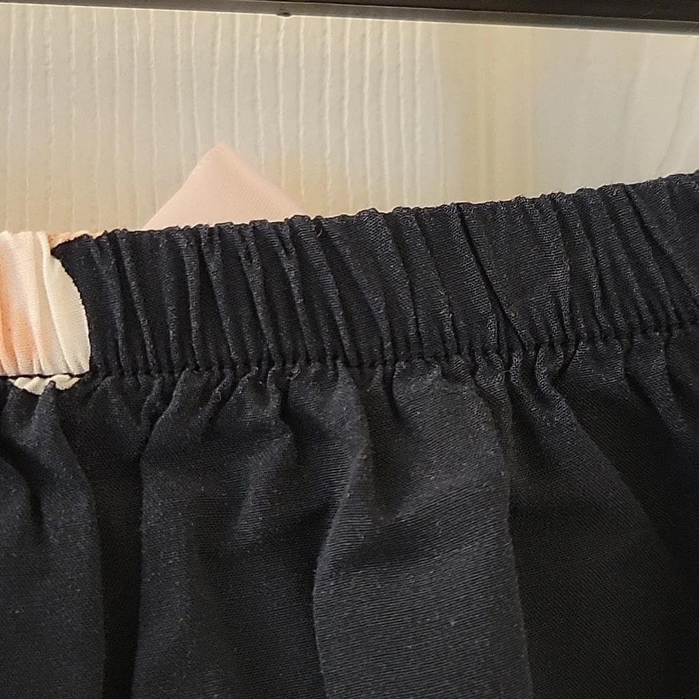 ROMWE BLACK FLORAL PRINT BOW LOUNGEWEAR/SLEEP PANT-NWT - Picture 7 of 8